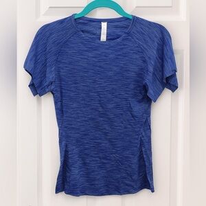 Lululemon Swift Ultra-Light Tee | Size 6 | Heathered Blue EUC​